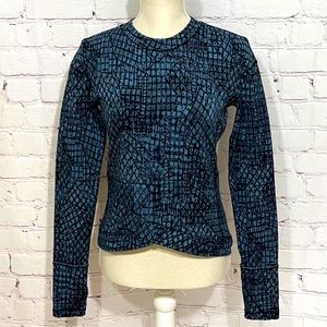 ❤️ Lululemon Close to Crossing Long Sleeve Jacquard Shipmate Black S